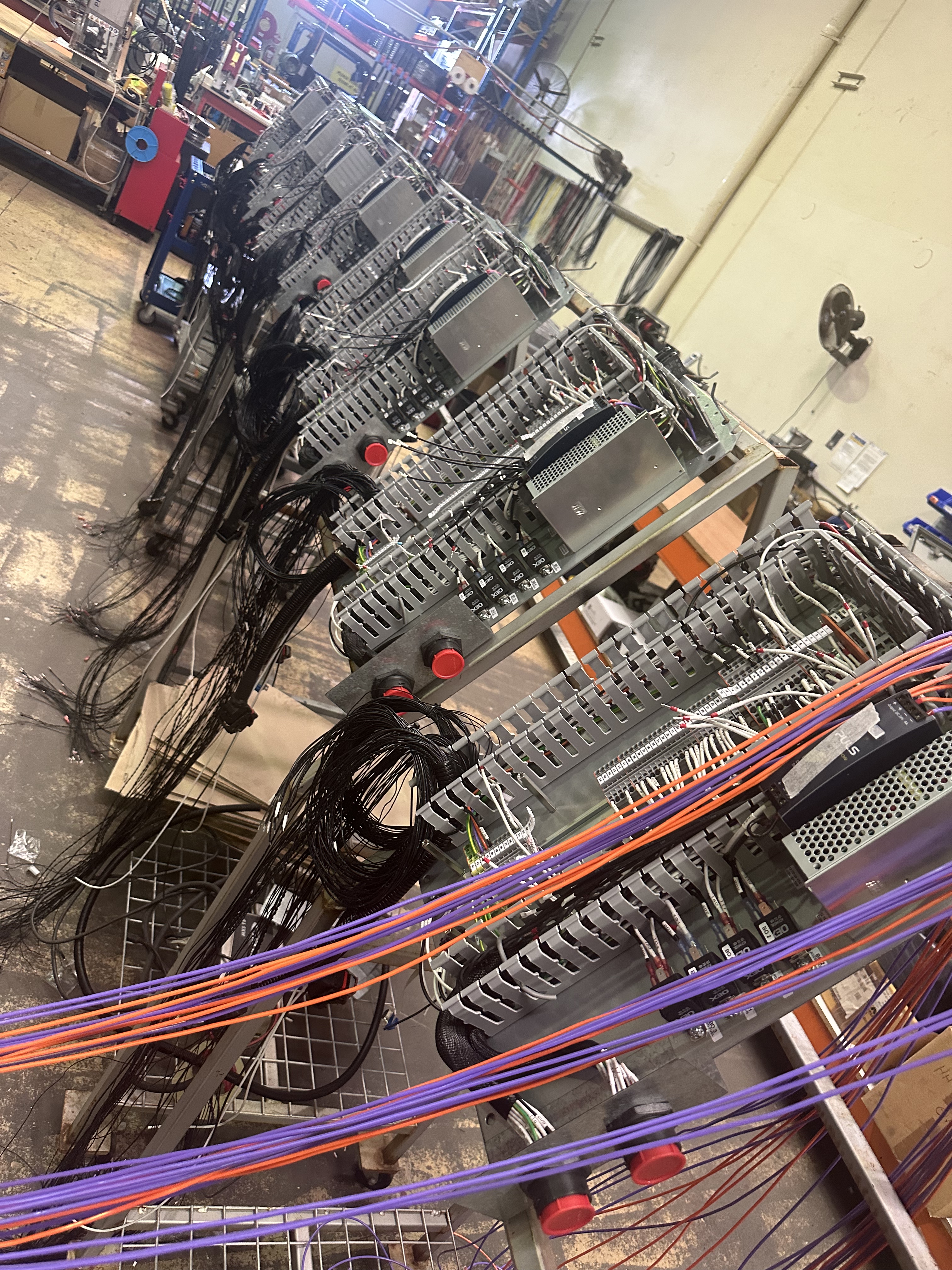 Multiple control panels under construction simultaneously